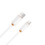 Дата кабель USB 2.0 AM to USB-C 1.0m 3A white XO (XO-CB-300UC-WH)