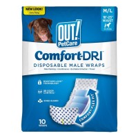 Підгузки для тварин OUT! Одноразові Comfort‑Dri M/L 10 шт (0010279730300)