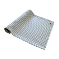 Доріжка на стіл Прованс Bella 40х140 см Сіра клітина (13600)