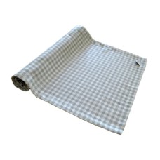 Доріжка на стіл Прованс Bella 40х140 см Сіра клітина (13600)