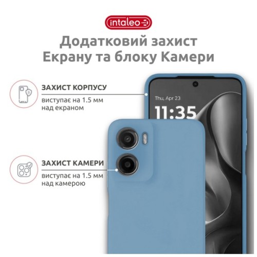 Чохол до мобільного телефона Intaleo SoftShell Motorola G06 Light Blue (1283126635915)