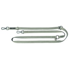 Повідець для собак Trixie CityStyle V-Lead бавовна S–M 2 м 13 мм світло-сірий (4053032681699)