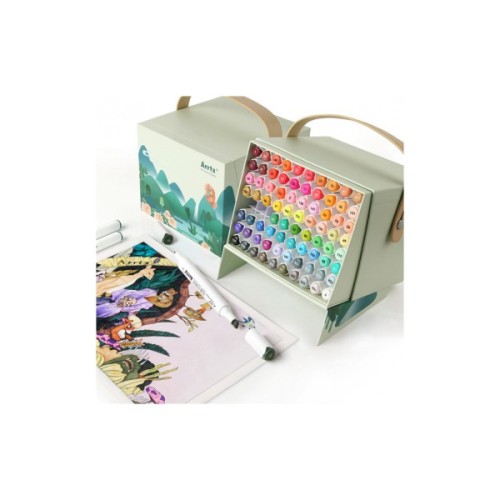 Художній маркер Arrtx Спиртові Alp ASM-0280A 80 кольорів (LC302192)