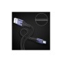 Дата кабель USB 2.0 AM to USB-C 2.0m 3A LED black Essager (EXCT-XGA0G)