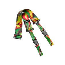 Ремінь для гітари DiMarzio Steve Vai ClipLock - Green Universe (DD2241)