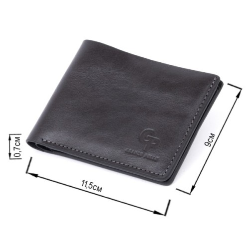 Портмоне Grande Pelle У гладкій шкірі Чорне (11311)