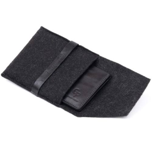 Портмоне Grande Pelle У гладкій шкірі Чорне (11311)