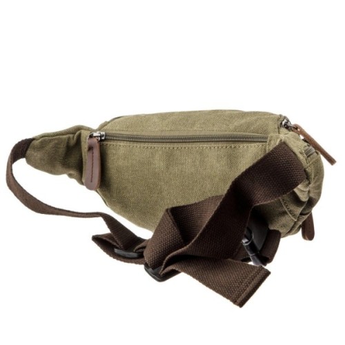 Сумка Vintage Поясна текстильна Оливкова (20174)