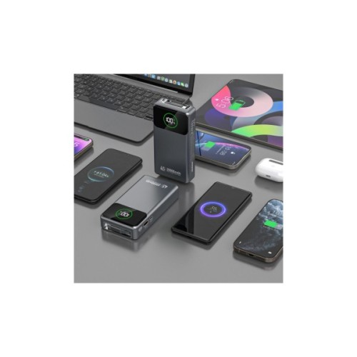 Батарея універсальна Dudao K31Pro 20000mAh 45W PD, QC, with built-in USB-C/Lightning cables (6977196682010)