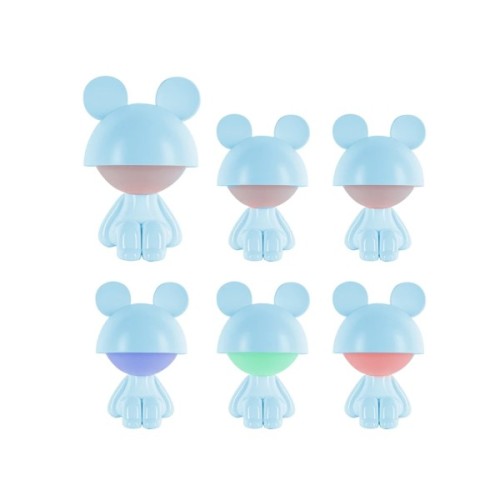 Нічник Kite Світильник LED з акумулятором Cute Mouse, блакитний (K25-316-2-3)