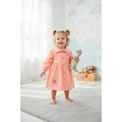 Плаття дитяче Tongs з довгим рукавом (2937-74G-peach)