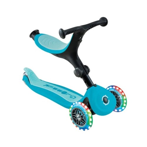 Самокат Globber серії Go Up Active 360 аква Колеса з підсвічуванням (749-300)