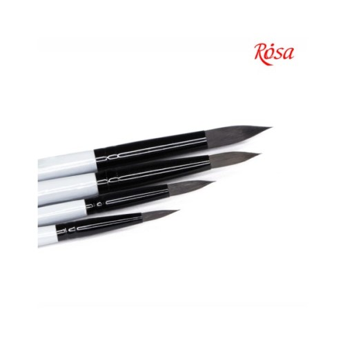 Пензлик для малювання Rosa Синтетика кругла, TRAVEL BRUSH, STREAM 158, № 2 (4823098530084)