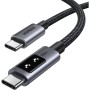 Дата кабель USB-C to USB-C 2.0m PD 100W L509 black Ugreen (35512)