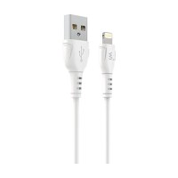 Дата кабель USB 2.0 AM to Lightning 1.0m PVC white Wibrand (WI.DC/BO1W-UL)
