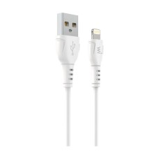 Дата кабель USB 2.0 AM to Lightning 1.0m PVC white Wibrand (WI.DC/BO1W-UL)