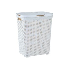 Кошик для білизни Алеана Ротанг Біла троянда 50 л (алн 1122098/біла роза)