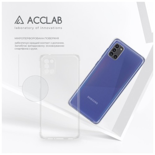 Чохол до мобільного телефона ACCLAB ShockProof Samsung Galaxy A31 Transparent (1283126553851)