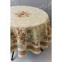 Скатертина Прованс гобеленова Золоте свято Dх136 см (036327)