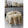 Скатертина Прованс гобеленова Золоте свято Dх136 см (036327)