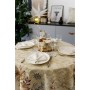 Скатертина Прованс гобеленова Золоте свято Dх136 см (036327)