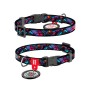 Нашийник для тварин WAUDOG Nylon з QR паспортом "Нескінченні світи" для котів та дрібних порід собак, XS (278-4058)