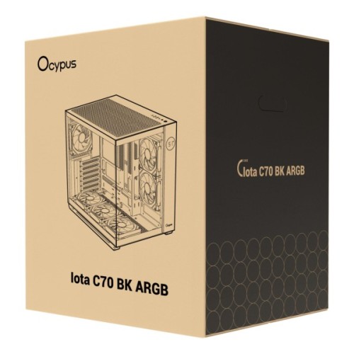 Корпус для ПК OCYPUS IOTA C70 BK ARGB (IOTA-C70-BKD600XX-GL)