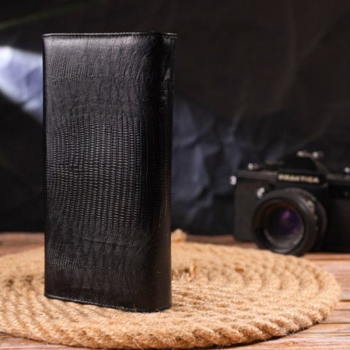 Гаманець Canpellini З натуральної шкіри Чорний (21527)