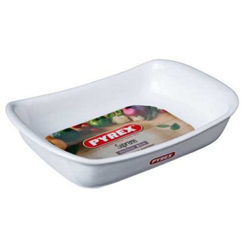 Форма для випікання Pyrex Supreme white прямокутна 33 х 23 см (SU33RR1/7644)
