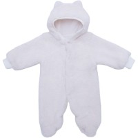 Комбінезон дитячий HAPPY TOT утеплений на блискавці велюр (755B-68-cream)