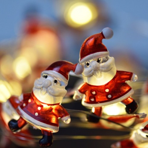 Гірлянда YES! Fun На мідному дроті Санта 20 LED Тепло-біла 2.2 м На батарейках (801211)