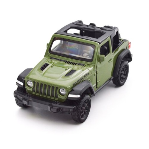 Масштабна модель автомобіля TechnoDrive Jeep Wrangler Rubicon 2021 зелений (250339U)