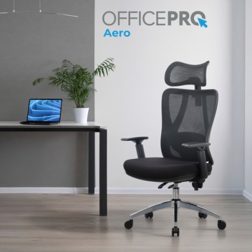 Офісне крісло OfficePro Aero OC490B Black (OC490B)