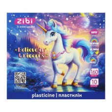 Пластилін ZiBi KIDS Line UNICORN 10 кольорів, 160 г (ZB.6281)