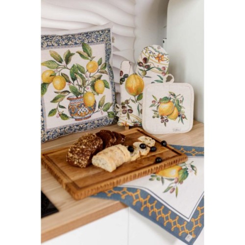 Наволочка Прованс гобеленова декоративна Соковиті лимони 45х45 (035420)