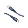 Дата кабель USB-C to USB-C 1.2m 60W PD FletchLink-CC blue Promate (fletchlink-cc.blue)