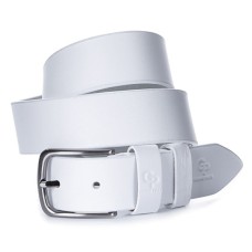 Ремінь Grande Pelle Шкіряний ремінь Білий (00917)