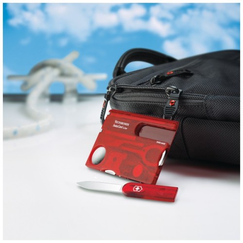 Мультитул Victorinox SwissCard Lite Transparent Red Blister (0.7300.TB1)