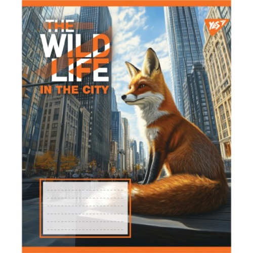 Зошит Yes The wild in the city А5 96 аркушів лінія (767773)