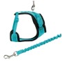 Шлея для котів Trixie Y-Harness 39-60 см/10 мм бірюзова (4057589418906)