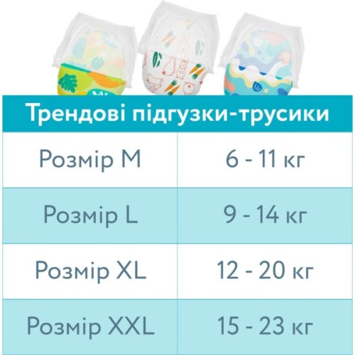 Підгузки Offspring трусики Розмір L (9-14 кг) 36 шт, Ліс (9355465009091) (DP-OI-FAP-L36P-FRT)