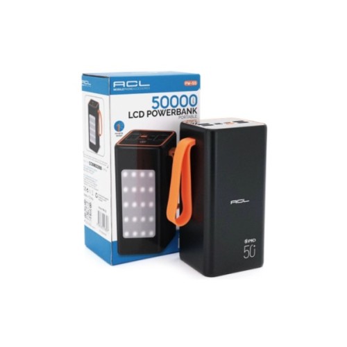 Батарея універсальна ACL 50000mAh, 22.5W, PD, Black (PW-55)