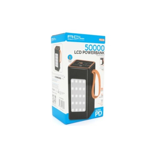 Батарея універсальна ACL 50000mAh, 22.5W, PD, Black (PW-55)