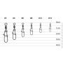 Вертлюг Select з застібкою Basic Swivel Snap No.14 (10 шт/уп) (1870.75.47)