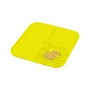 Універсальний посуд для тварин WAUDOG Silicone Килимок для злизування 19х19х1 см жовтий (23528)