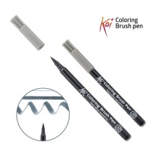 Художній маркер KOI Маркер-пензель акварельний Сірий холодний темний, 46 (084511393424)