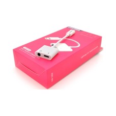 Перехідник Lightning 2-in-1 Audio Adapter Lightning + 3.5mm iKAKU (KSC-353)