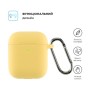 Чохол для навушників Armorstandart Ultrathin Silicone Case With Hook для Apple AirPods 2 Yellow (ARM59696)