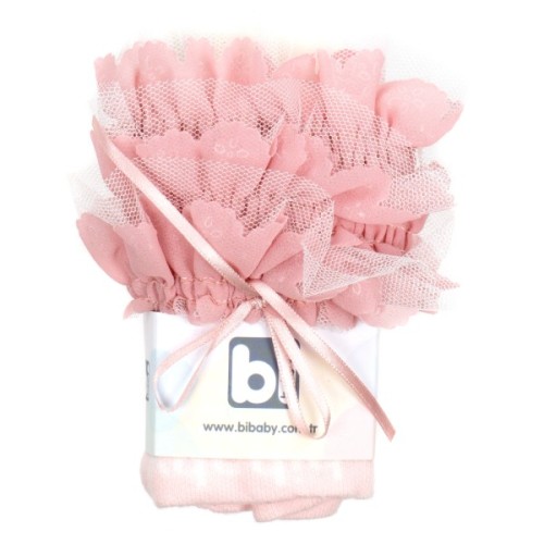 Колготки дитячі Bibaby з рюшем (68154-74G-pink)