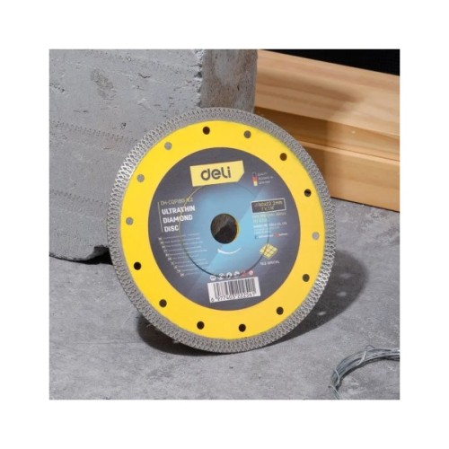 Круг відрізний Deli тонкий алмазний, по плитці, бетону, каменю 180 x 22,2 мм (EDH-CQP180-E2)